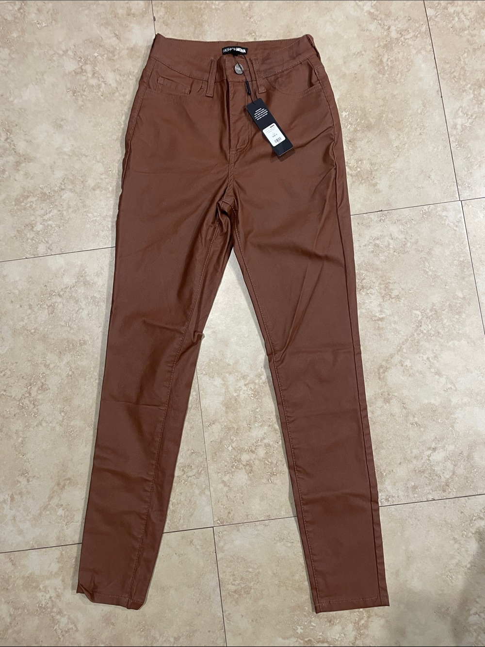 Fashion Nova Double Dare Faux Leather Pants size Small